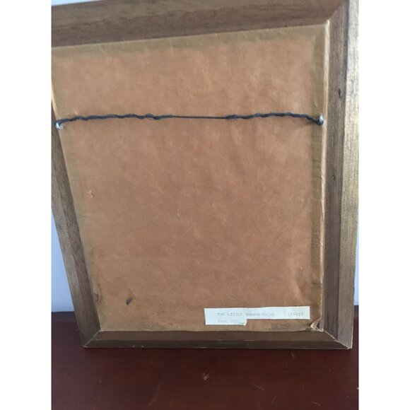 Vintage "The Little Shepherdess" Paul Peel Artist 1892 Art Print Matted Framed - Picture 4 of 7